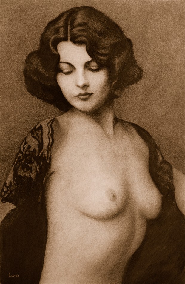 %22Ziegfeld Girl%22 Artistic Nude Artwork by Artist Legends by Lund